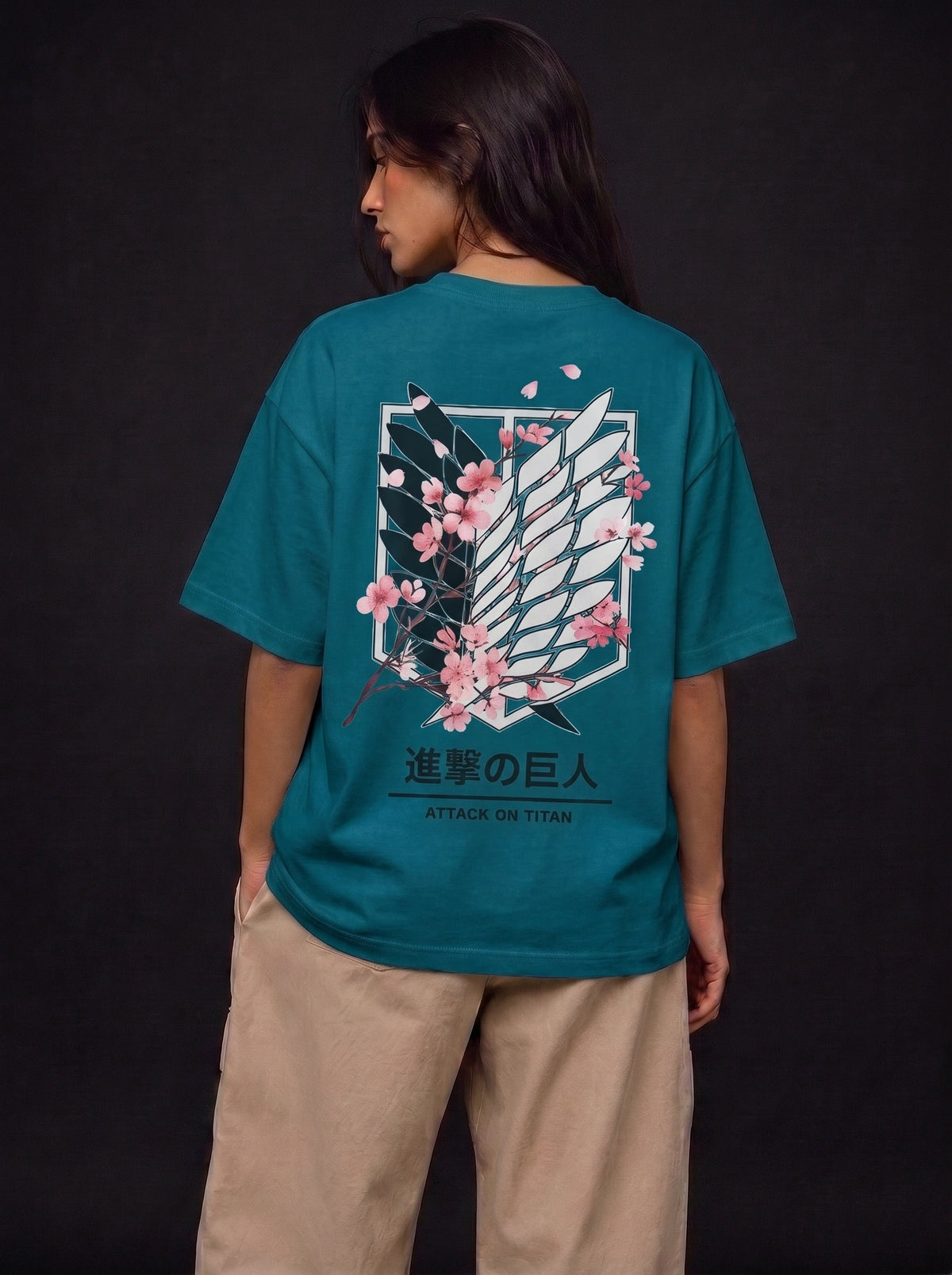 Attack Wings Blossom – Oversized Tee