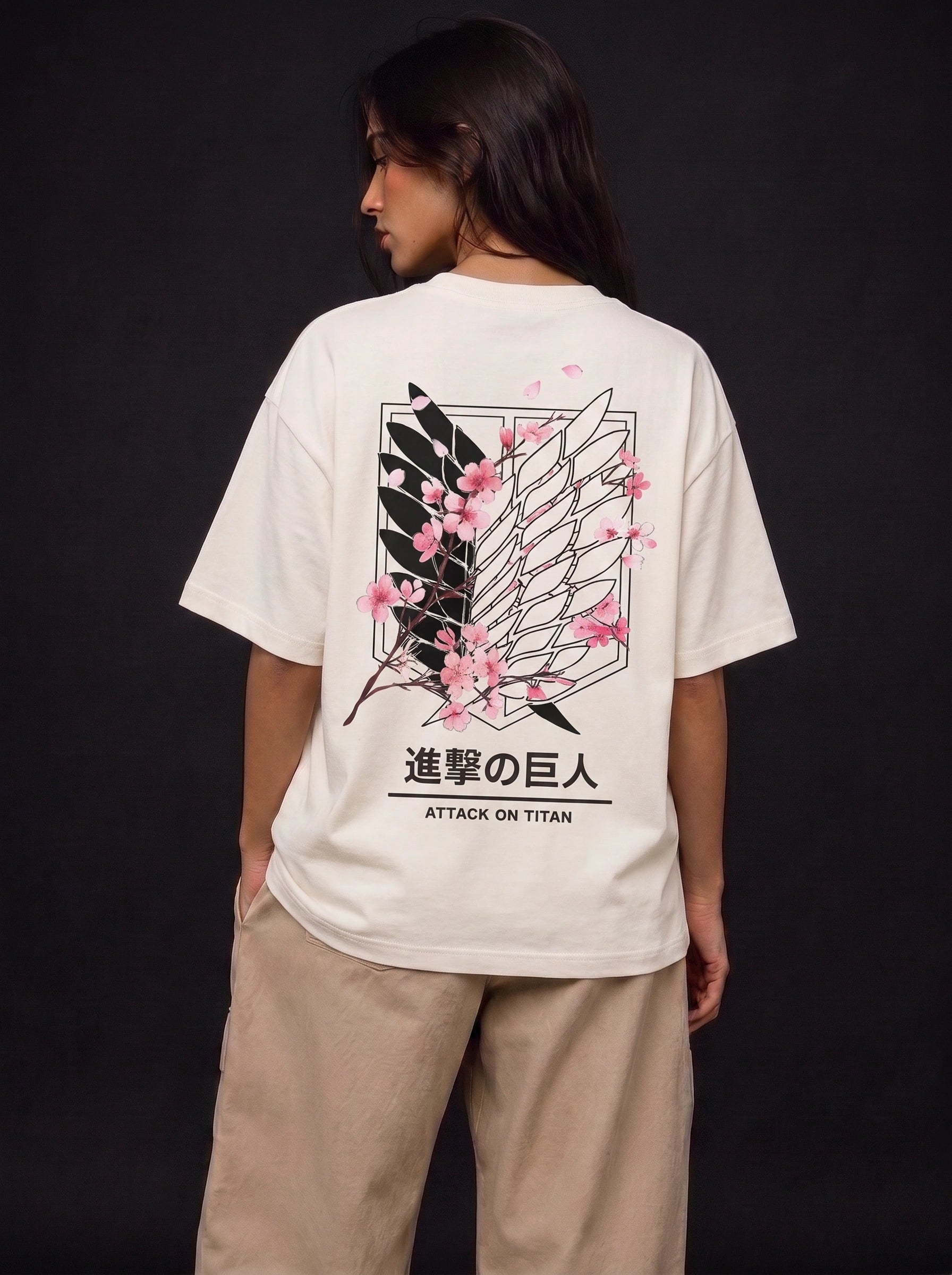 Attack Wings Blossom – Oversized Tee