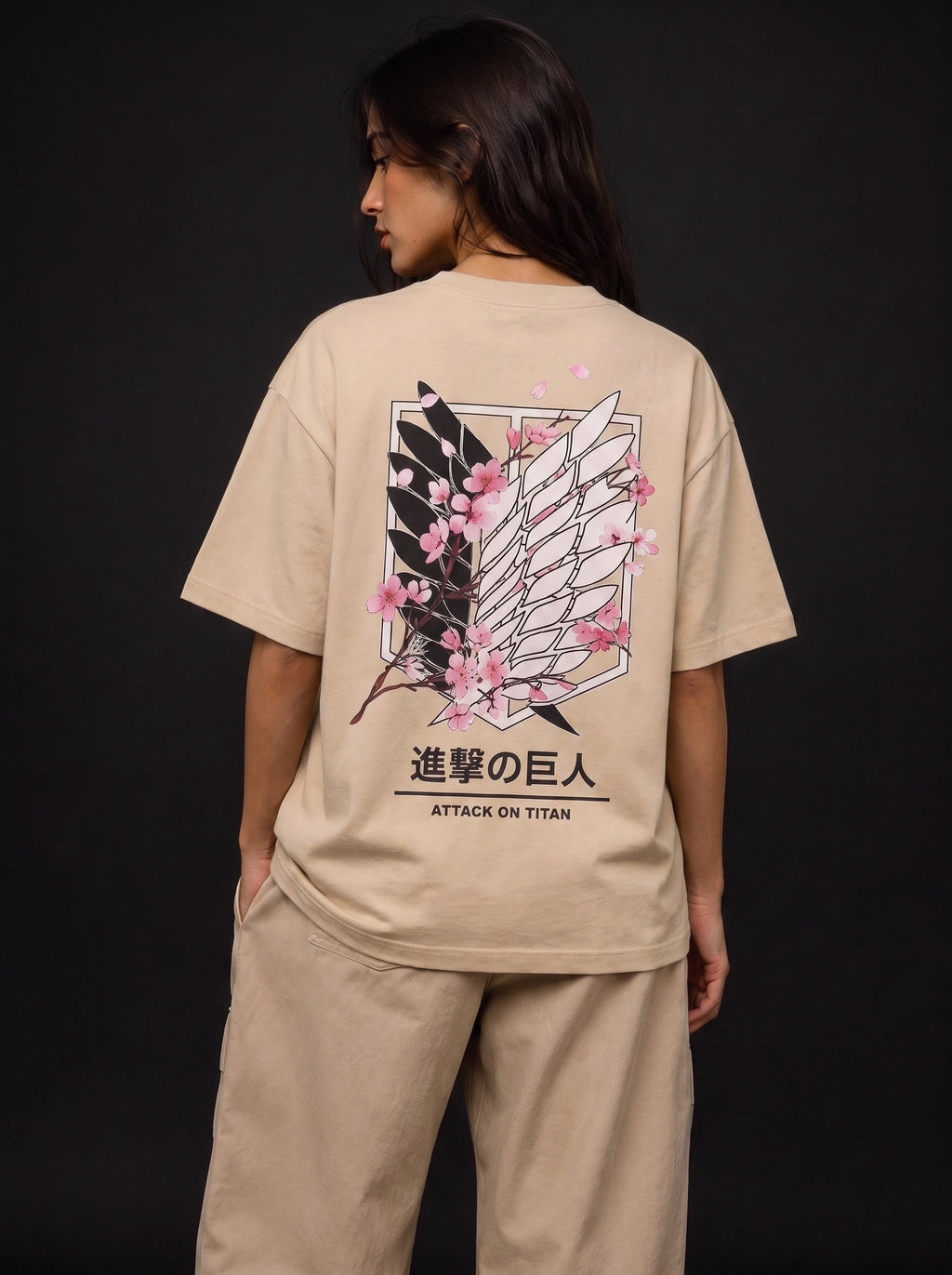 Attack Wings Blossom – Oversized Tee