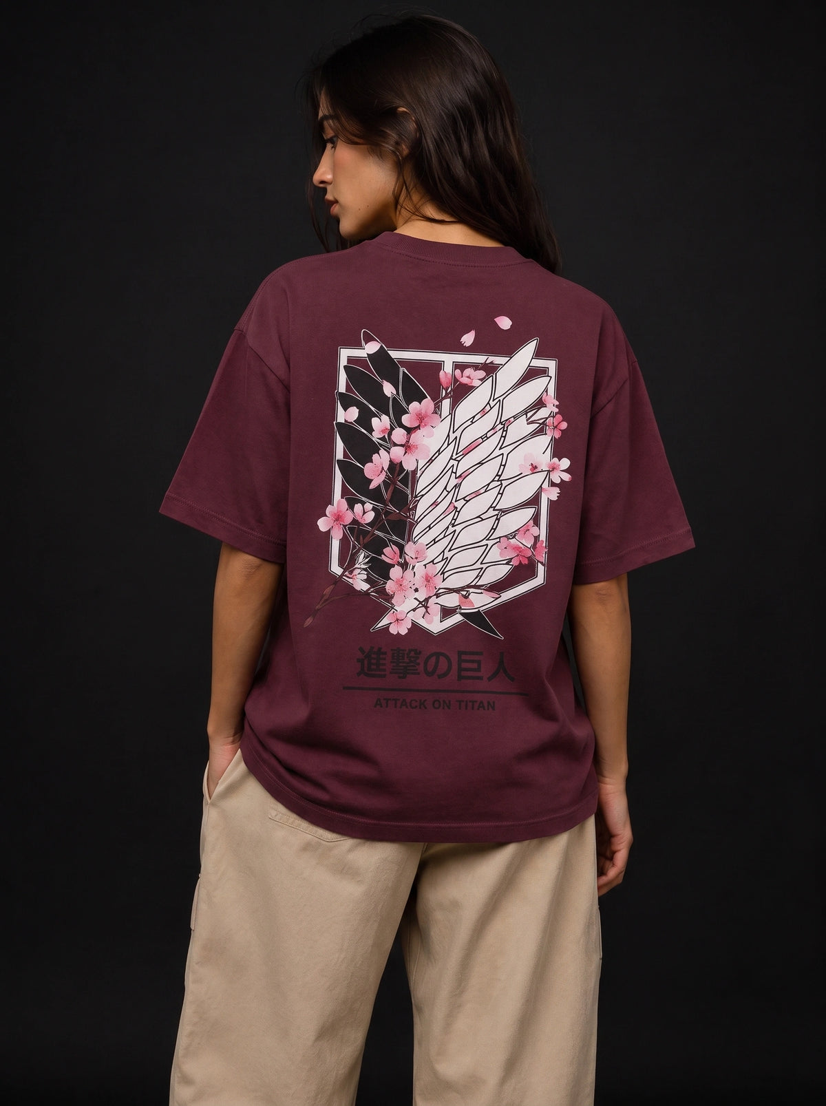 Attack Wings Blossom – Oversized Tee