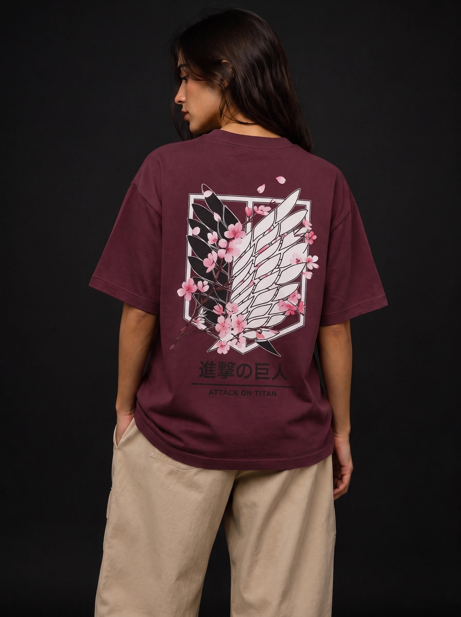Attack Wings Blossom – Oversized Tee