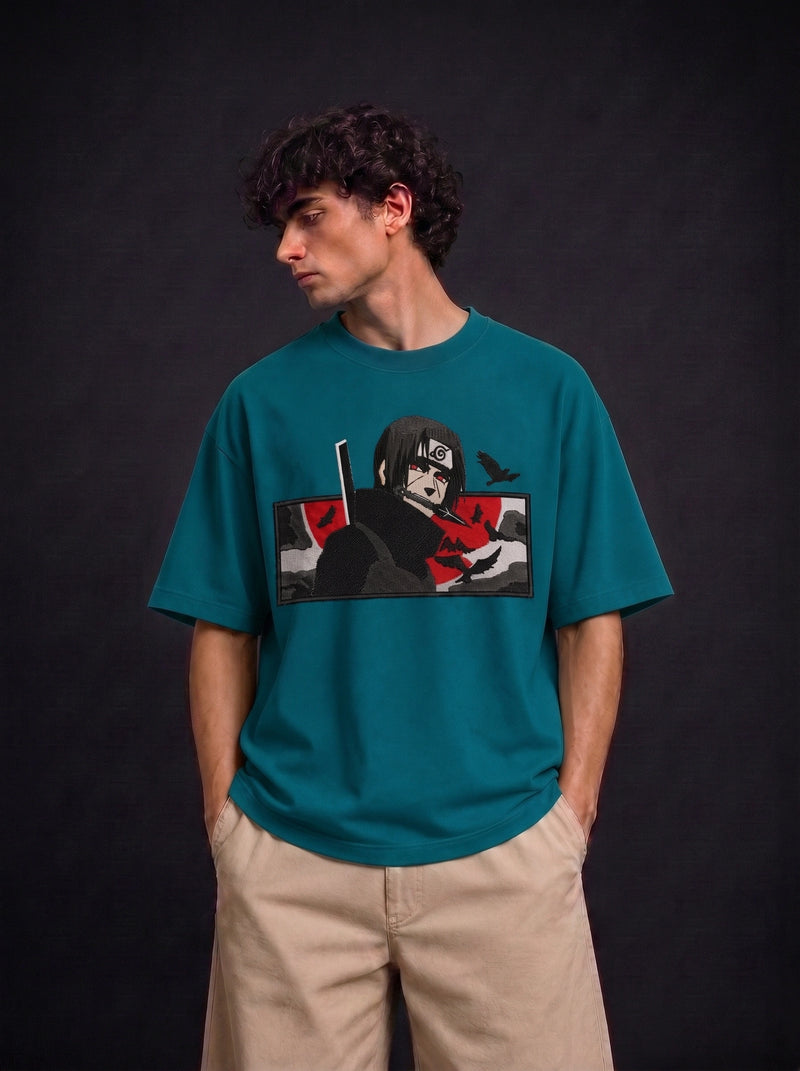 Itachi Crimson Shadow – Oversized Tee